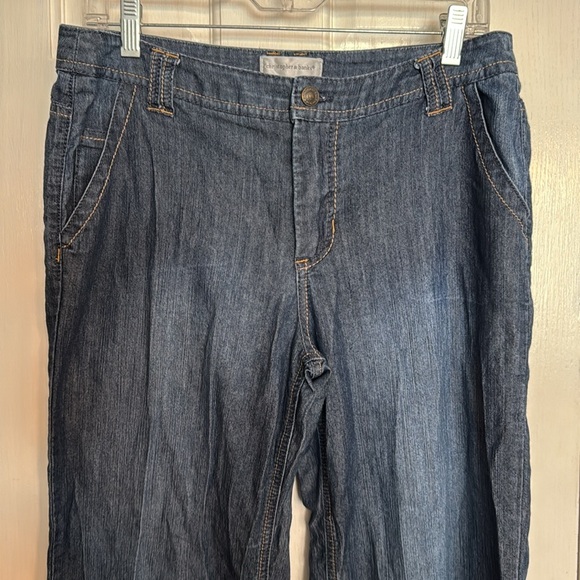 Christopher & Banks Boho style baggy wide leg jeans 10 - Picture 2 of 14